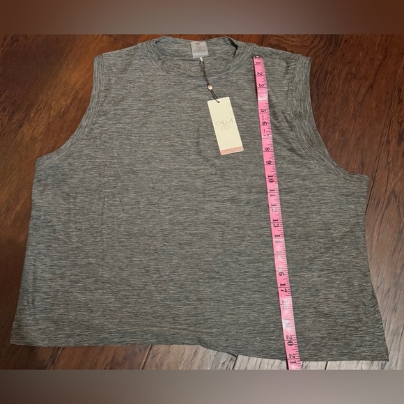 Calia Women's Lustralux Mock Neck Tank Breathable Soft Fabric Top XXL Gray NWT - Picture 6 of 9